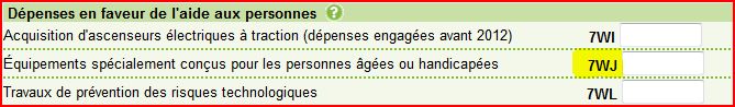 Crédit d'impôt pour les équipements spécialement conçus pour les personnes âgées ou handicapées